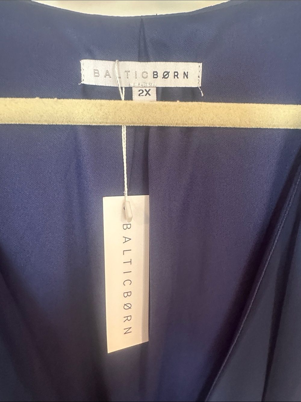 Baltic Born Navy Flutter-Sleeve Maxi Dress - Picture 2 of 7